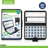 Pill Box in Wallet Deluxe 7 Day Organiser with 28 Slots & Braille – image 4