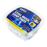 Stainless Steel Wool Soap Pad 6cm X 6cm - 8pk – image 3