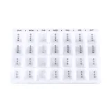 Pill Box 7 Day Organiser with 28 Slots with Braille – image 1