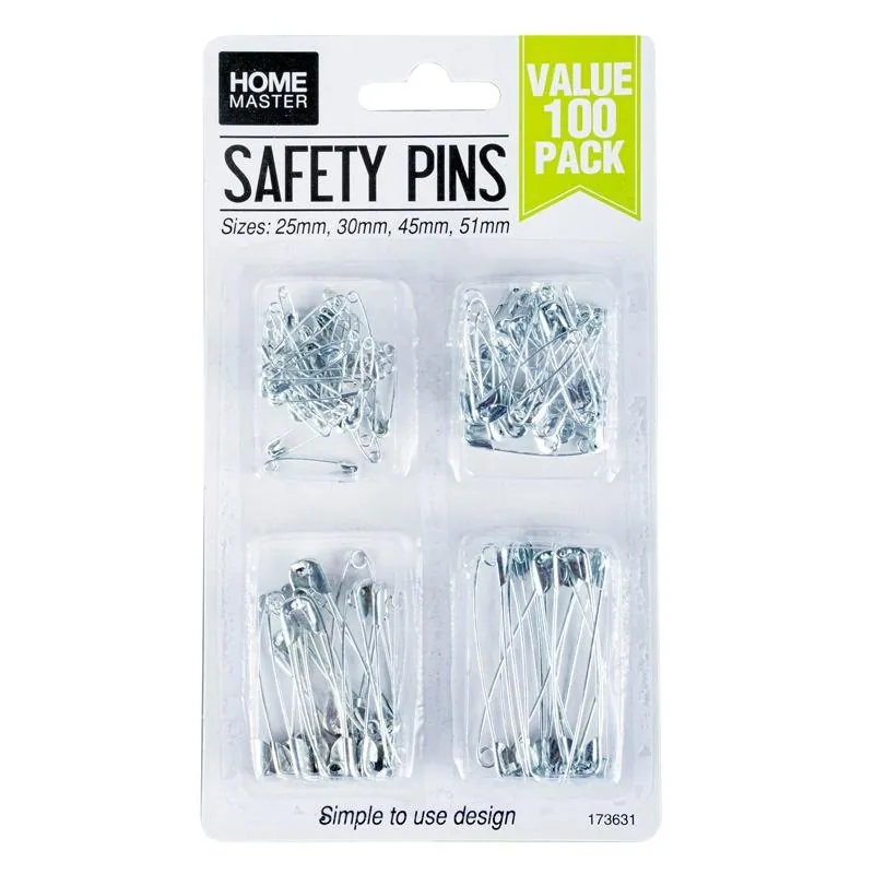 Safety Pins Assorted Sizes 100pc – image 4