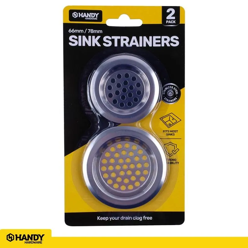 Plumbing & Kitchen Accessories Sink Strainer Set 2pc (66mm & 78mm Diameter) – image 4