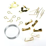 Hooks Picture Assorted 14pc (Includes Wire for Canvas, Pins, Hooks & Screws) – image 2