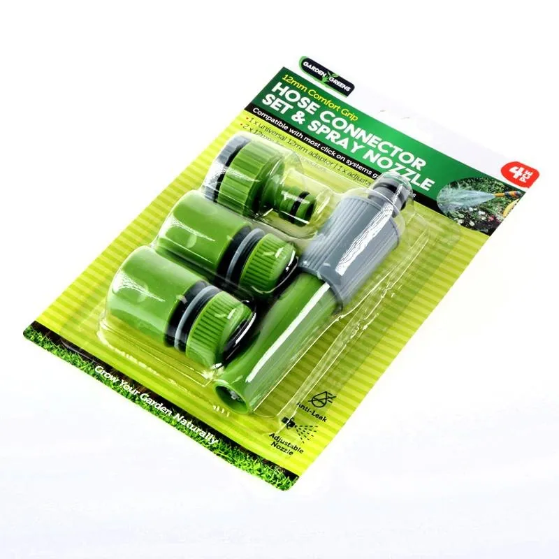 Hose Connector & Nozzle Set 4pc Suits:12mm – image 3