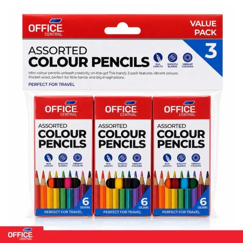 Pencils Colour Mini 3 X 6pc – image 4