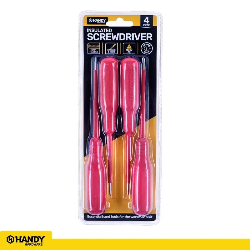 Screwdriver Set Insulated Rubber Handle 4pc – image 4