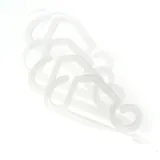 Christmas Gutter Hooks 50pk 5cm X 2cm Clear – image 2