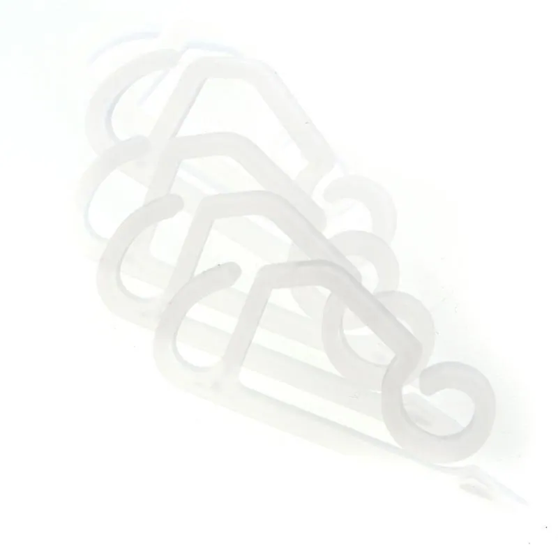 Christmas Gutter Hooks 50pk 5cm X 2cm Clear – image 2