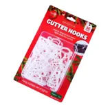 Christmas Gutter Hooks 50pk 5cm X 2cm Clear – image 3