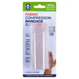 Compression Elastic Bandage Roll Includes 2 Clips 10cm X 1.3m Unstretched - Stretches Up To 3.2m* - Fabric – image 1