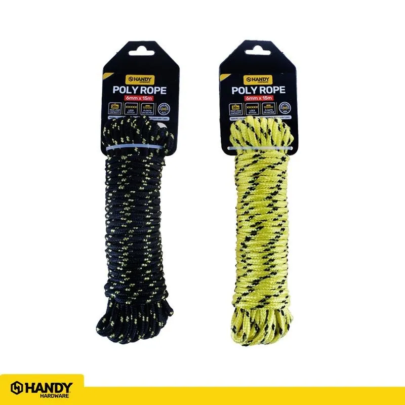 Diamond Braided Polyrope 2 Assorted Colours 6mm X 15m – image 4