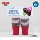 Drinkware & Partyware Shot Cups American Red 56ml 20pk – image 2