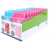 Bandage Strips Kids Assorted Designs & Sizes 50pk - Plastic (pe) – image 3