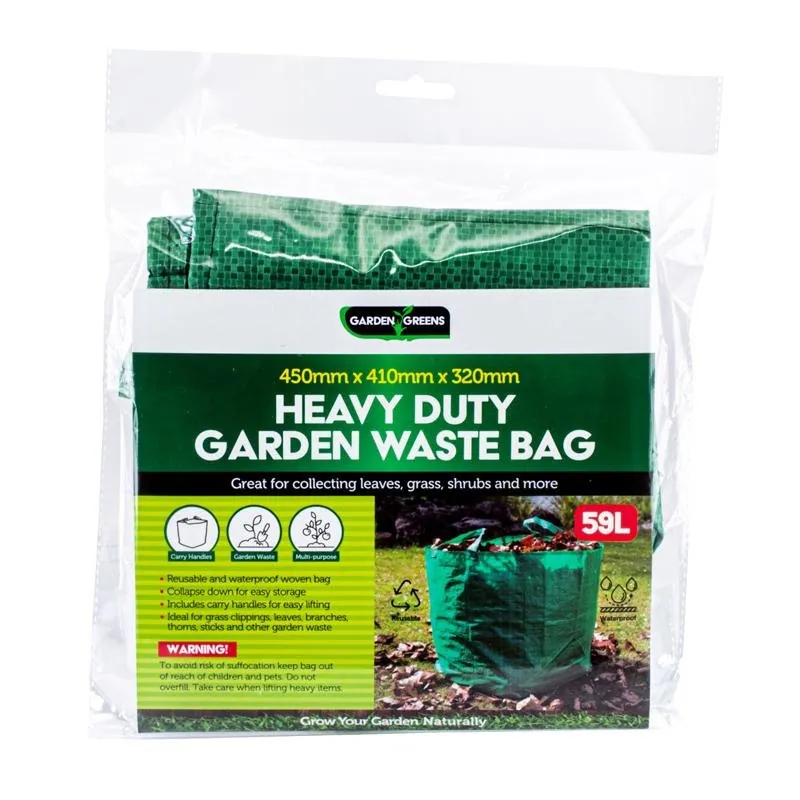 Garden Bag Heavy Duty 41cm X 45cm X 32cm 59l Green – image 4