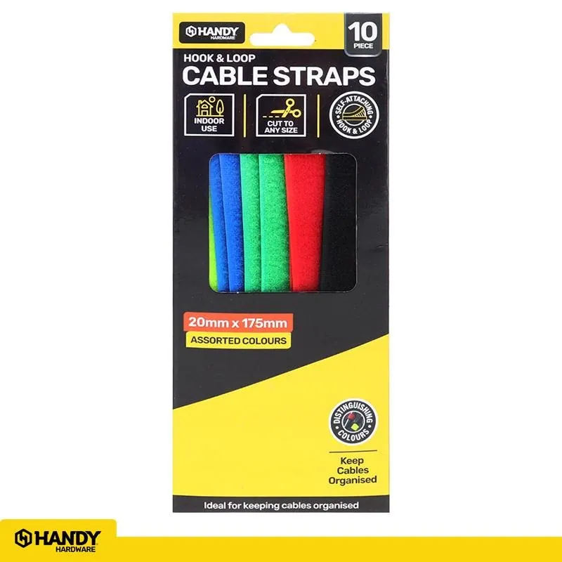 Cable Straps Assorted Colours 17.5cm X 2cm 10pc – image 4