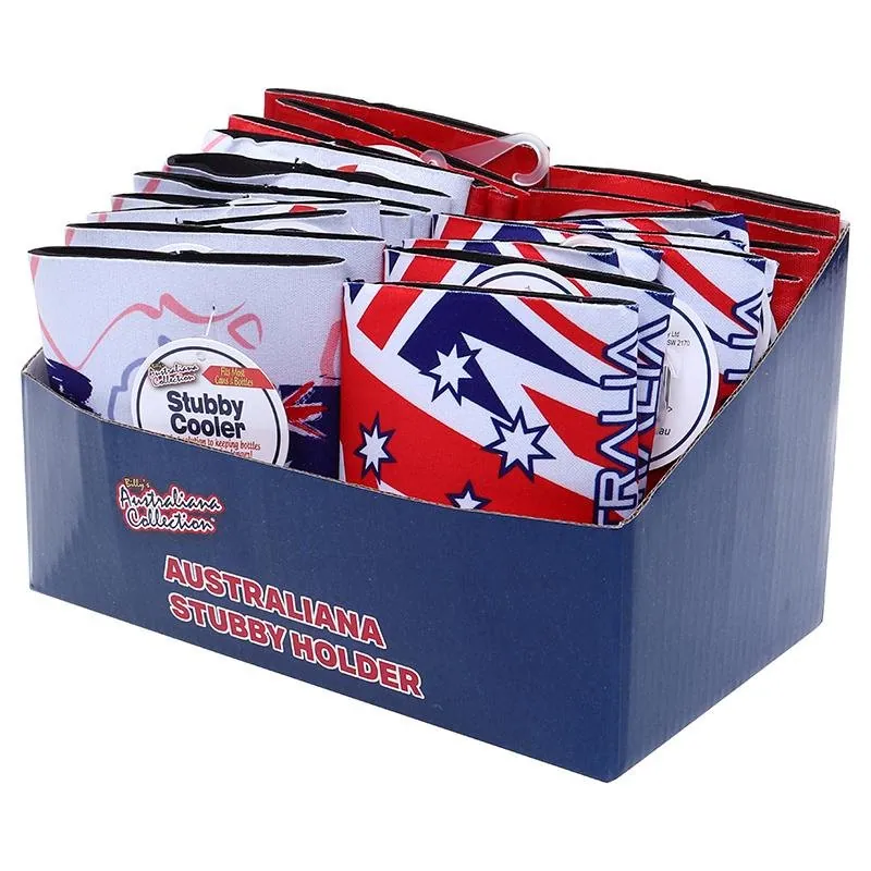 Stubby Holder 7cm Dia X 10cm Fits Standard Size Cans Australiana Design – image 3