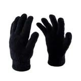 Gloves Womens Heat Control Thermal Lined Chenille Black – image 1