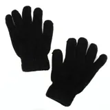 Gloves Womens Heat Control Thermal Lined Chenille Black – image 2