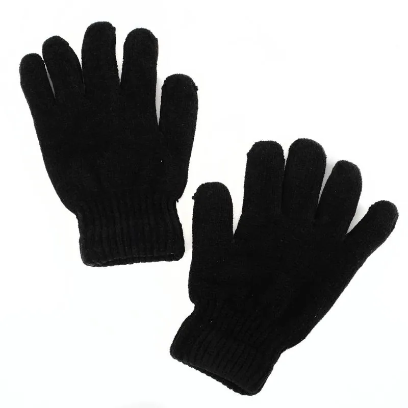 Gloves Womens Heat Control Thermal Lined Chenille Black – image 2