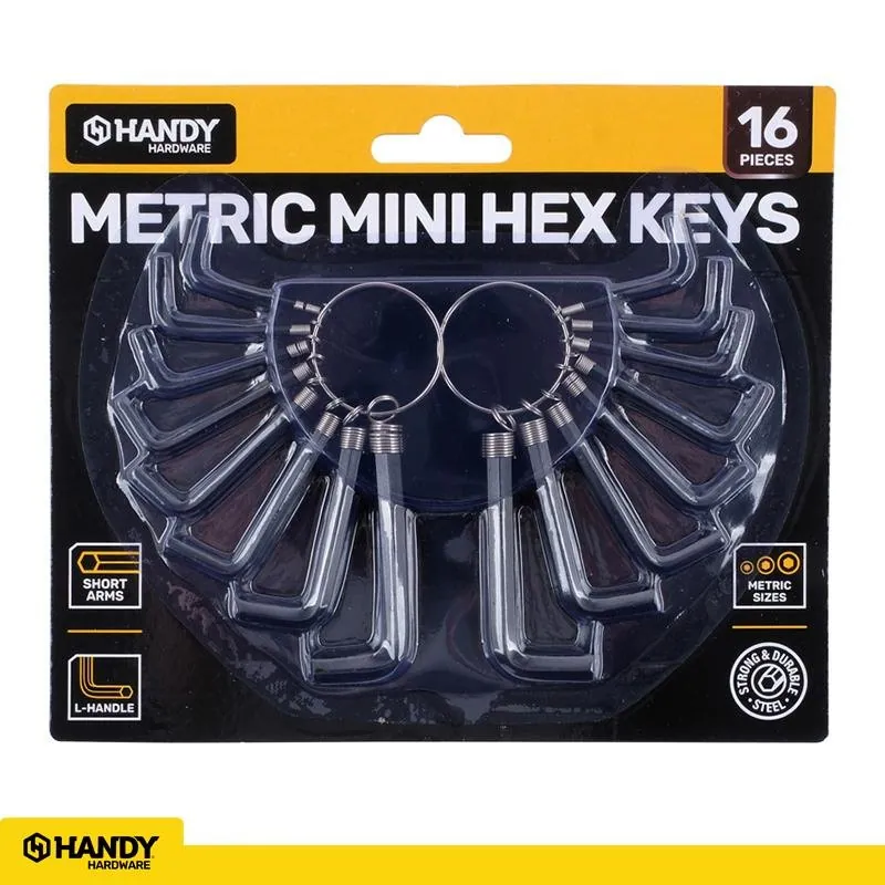Hex Key Set Metric Sizes From 1.5Inch - 6 Inch 16pc – image 4