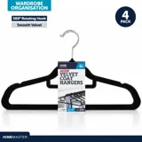 Coat Hanger Velvet Black 4pk – image 4