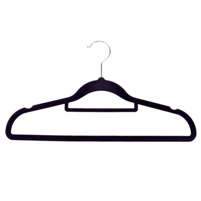 Coat Hanger Velvet Black 4pk