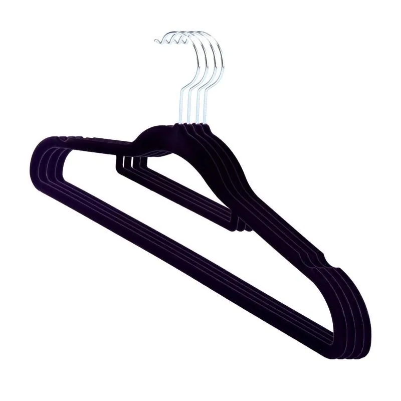 Coat Hanger Velvet Black 4pk – image 2