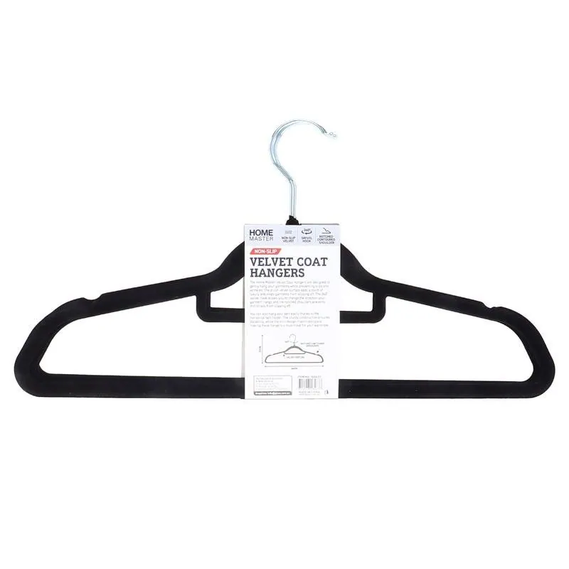 Coat Hanger Velvet Black 4pk – image 3
