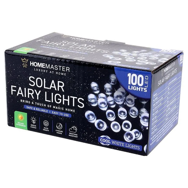 Christmas Fairy Light Solar 100LED 7.5m Total Length Cool White 2 Functions – image 3