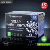 Christmas Fairy Light Solar 200LED 13.5m Total Length Cool White 2 Functions – image 4