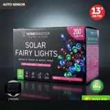 Christmas Fairy Light Solar 200LED 13.5m Total Length Multi Colour 2 Functions – image 4