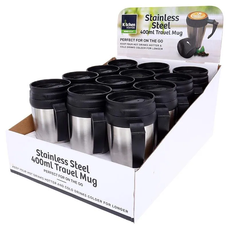 Travel Mug Stainless Steel 400ml – image 3