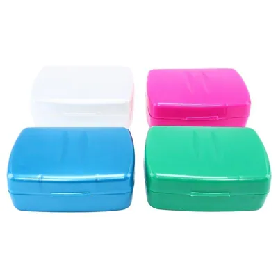 Soap Holder Travel Case 10.5cm X 7.5cm X 4cm - 4 Assorted Colours