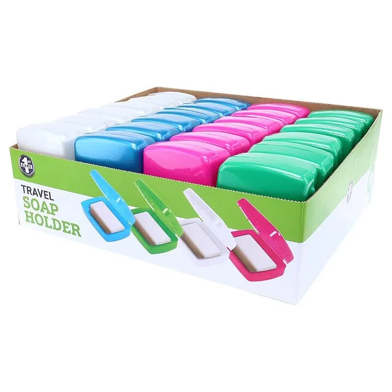 Soap Holder Travel Case 10.5cm X 7.5cm X 4cm - 4 Assorted Colours – image 3