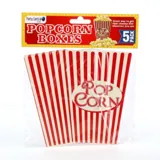 Popcorn Boxes 5pk Red/White 6cm X 10cm X 13.5cm – image 4