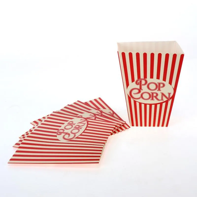 Popcorn Boxes 5pk Red/White 6cm X 10cm X 13.5cm – image 2