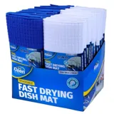 Dish Drying Mat 38cm X 50cm - Blue & White – image 3
