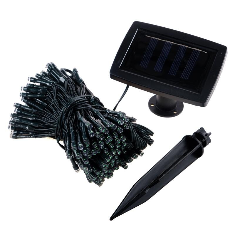 Solar Fairy Lights, 100 LED, 7.5m, Warm White, 2 Modes – image 3