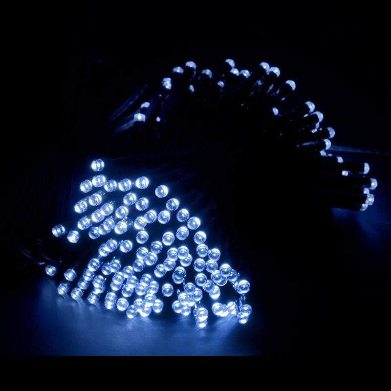 Christmas Fairy Light Solar 400LED 25.5m Total Length Cool White 2 Functions – image 2