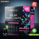 Christmas Fairy Light Solar 400LED 25.5m Total Length Multi Colour 2 Functions – image 4