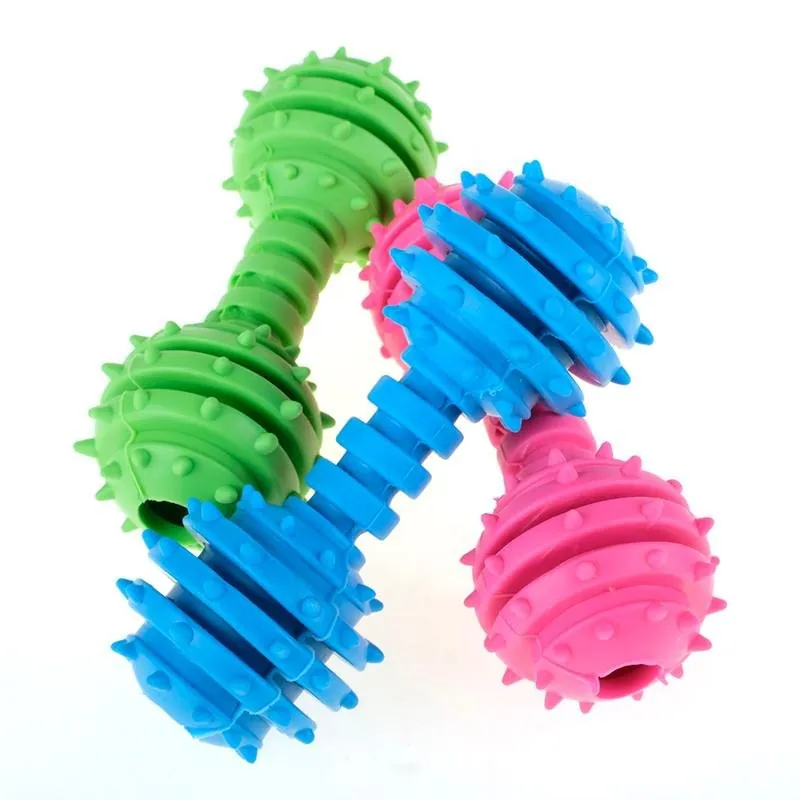 Dog Toy Spikey Dumbbell 12cm X 4.5cm – image 2