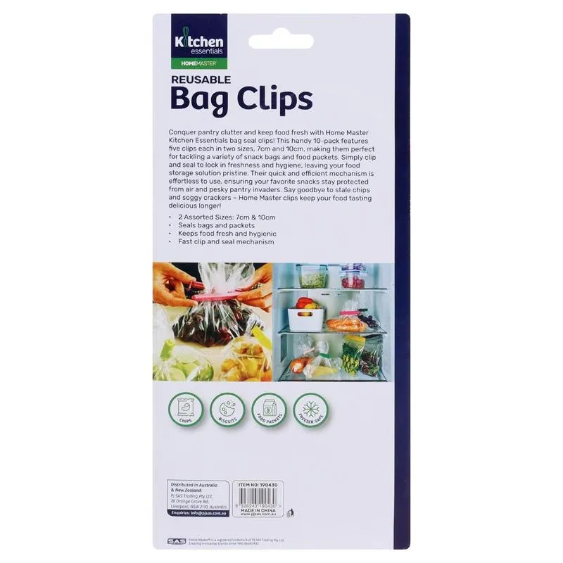 Easy Seal Bag Clips - 5pc X 7cm & 5pc X 10cm 10pk – image 3