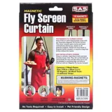 Curtain Magnetic Mesh 2pc 50cm X 210cm Each Black – image 2