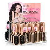 Hair Brush Styling Salon - 4 Assorted Designs on Stand - Blue & Purple – image 4