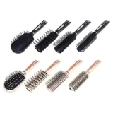 Hair Brush Styling Salon - 4 Assorted Designs on Stand - Blue & Purple – image 2