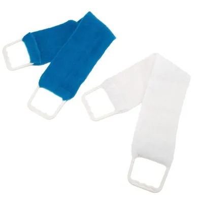 Exfoliating Back and Body Scrubber with Plastic Handles 55cm X 11cm – White and Blue Colours