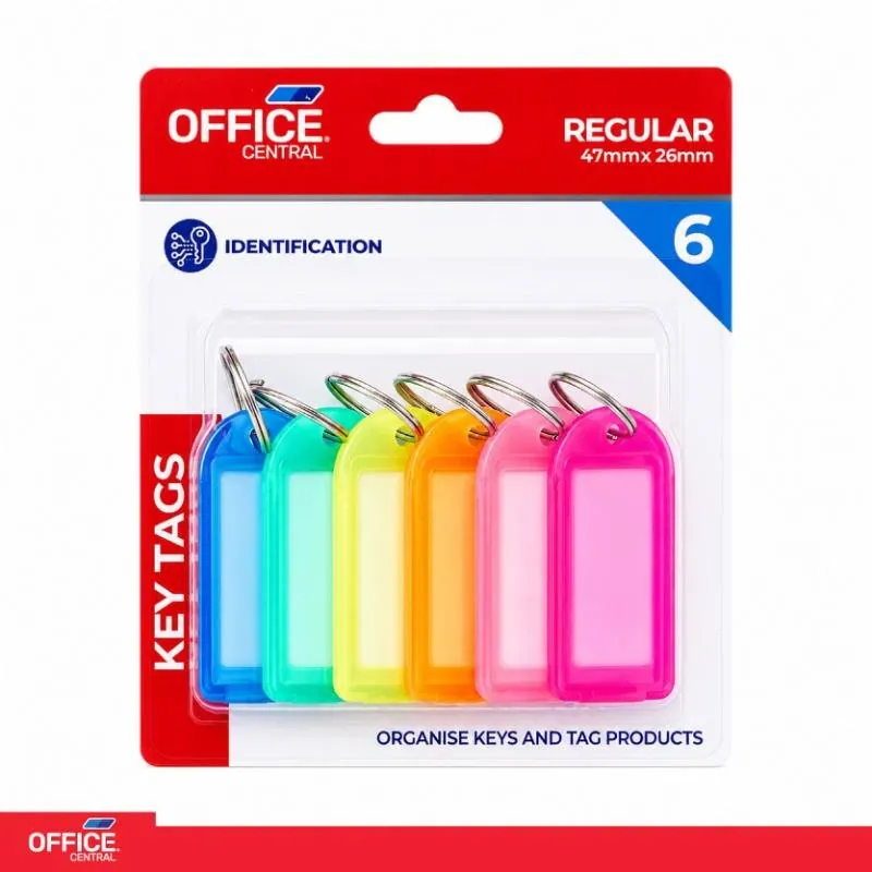 Key Tags Colour 4.7cm X 2.6cm 6pc – image 4