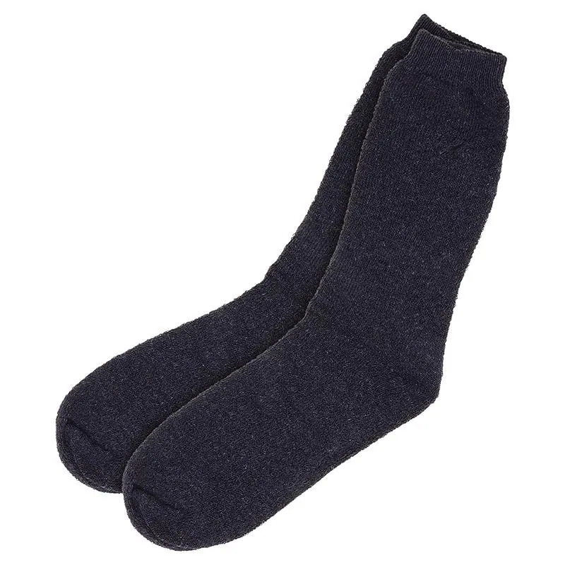 Socks Mens Workwear Thermal Crew Cut 3pk Black, Grey, Navy & Brown – image 2