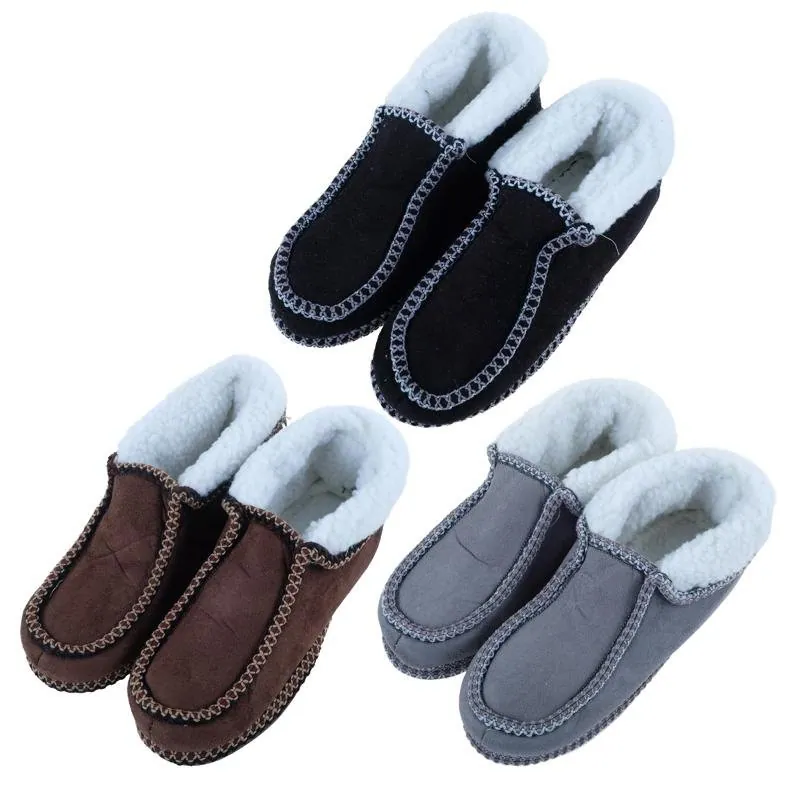 Slippers Mens Mocassin Plain Brown, Black & Grey 3 Sizes: M,l,xl – image 3