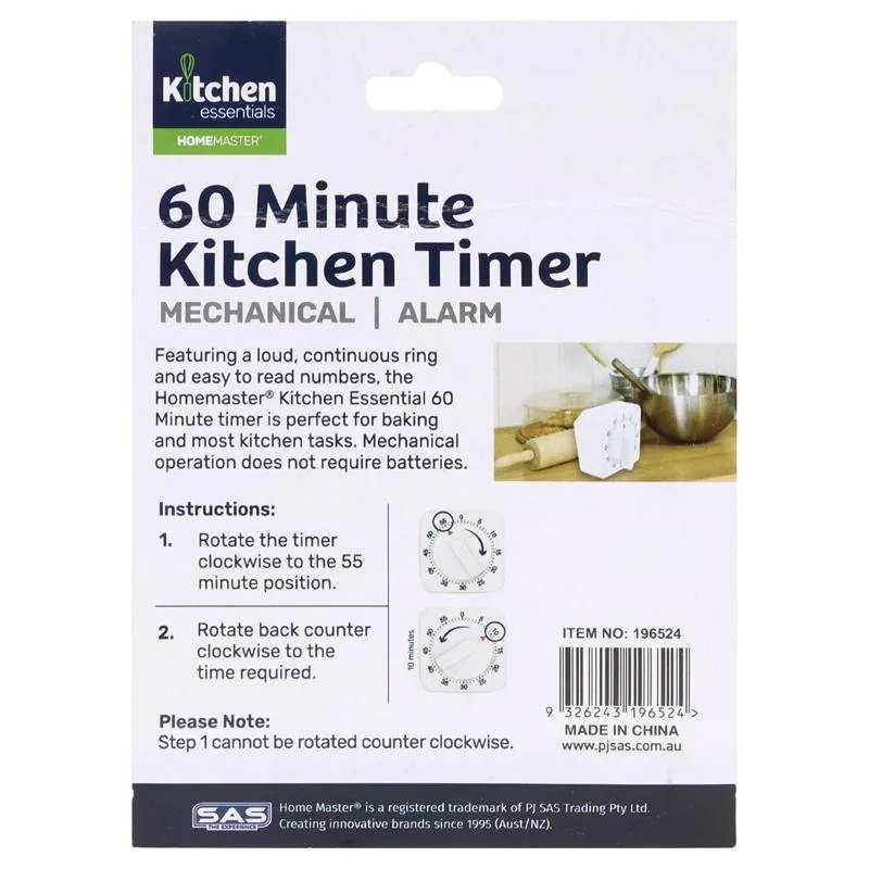 Tools & Gadgets Kitchen Mechanical Timer 60 Minute – image 3