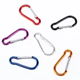 Carabiner Clips 46mm 6 Assorted Colours (Holding Capacity 2.5kg Each) – image 1
